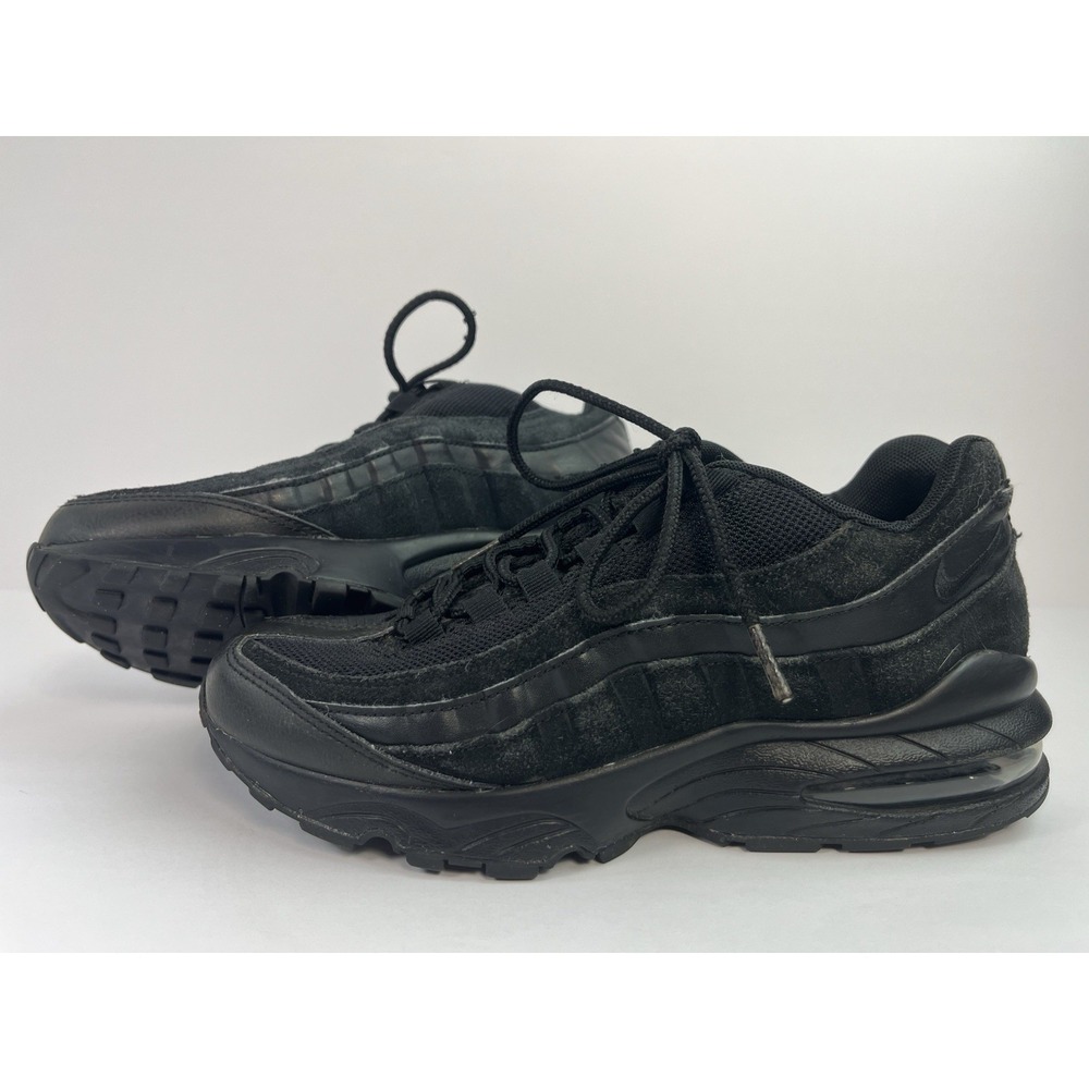Nike Air Max 95 GS Size 6Y / Women's 7.5 Athletic Shoes Triple Black 307565-055